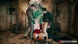 Rebecca More gets her ass and mouth fucked