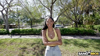 Eden West is getting picked up outdoors