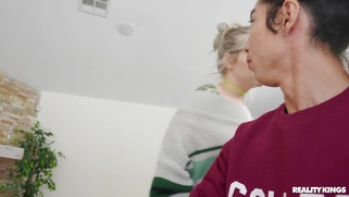 Jasmine Wilde is sucking cock under the desk