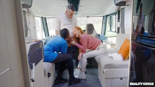 Zaawaadi and Holly Molly are sucking cock and licking balls