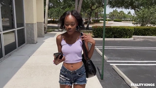 Mila Mars is sucking Jmac's cock in the car