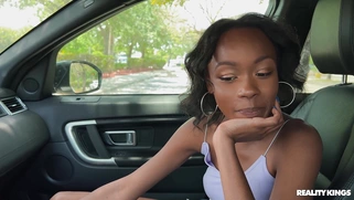 Mila Mars is sucking Jmac's cock in the car