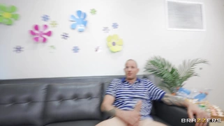 Luna Star and Ebony Mystique lick each other in front of Scott Nails