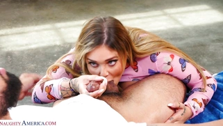 Kali Roses gives blow and tit jobs in POV