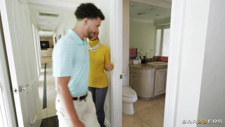 Cherie DeVille is sucking cock in toilet