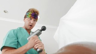 Deja Marie gets pleasured by Van Wylde with vibrator