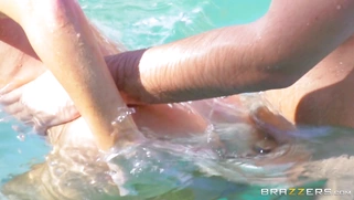 Nikki Benz got her MILF crack drilled underwater