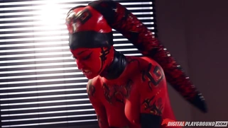 Kleio Valentien as Dark Tallyn riding the hard prick