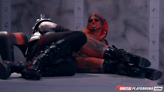 Bif titted Kleio Valentien in sexy black boots gets banged