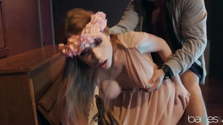 Pepper Hart gets banged by Danny Mountain doggystyle on the chair