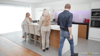 Emily Blake gives sneakily blowjob to Danny D