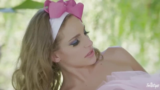 Kimmy Granger gets fucked and facialed outdoors