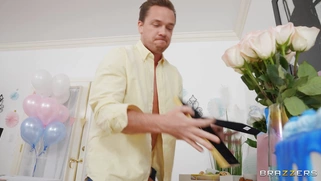 Tiffany Watson is sucking Kyle Mason's cock