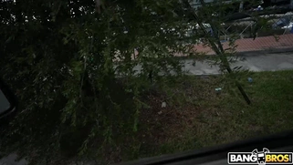 Gianna Ivy is getting picked up outdoors