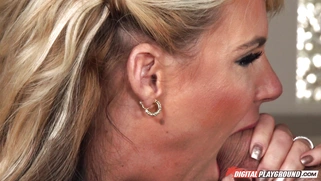 Phoenix Marie deepthroats his monster cock