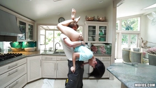 Asian Cindy Starfall sucking cock while getting pussy licked