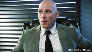 Isis Love has her colleague Johnny suck on her juicy tits