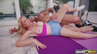 Busty Lilly James gets her pussy slammed in spoon