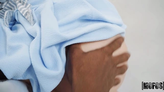 Angel Youngs is sucking huge black cock in POV