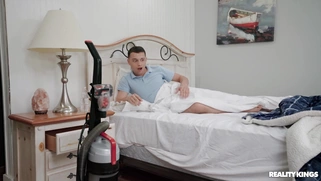 Vic Marie caught Johnny Love fucking her vacuum