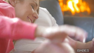 Alexis Crystal gives blowjob to Chad Rockwell