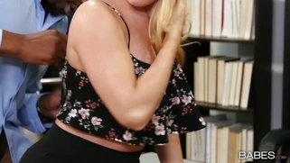 AJ Applegate is sucking Isiah Maxwell's giant black dick