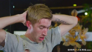 Cathy Heaven and Danny D have a sneaky anal fuck right in front of their boss