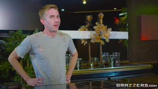 Cathy Heaven and Danny D have a sneaky anal fuck right in front of their boss