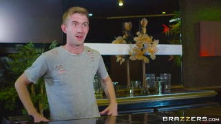 Cathy Heaven and Danny D have a sneaky anal fuck right in front of their boss