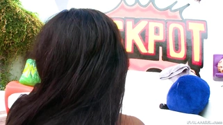 Sarah Banks twerks on that missile as her thick butt wriggling with every thrust