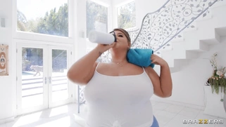 Leila Lewis pleasures herself and Juan Loco spies and jerks on her