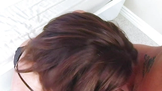 Lisa Sparxxx shows off jizz in her mouth