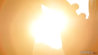 Bianca Resa is sucking black cock outdoors