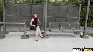 Leo Babe is getting picked up outdoors