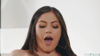 Asian Kendra Spade rides hard rod with her trimmed pussy