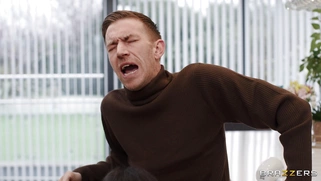 Claudia Bavel is sucking Danny D's giant cock