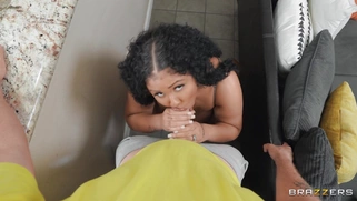 Simone Richards is sucking cock in POV