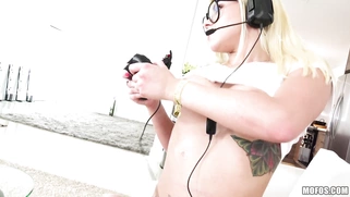 Big titted Marsha May enjoys riding the hard prick