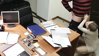 Hot Blonde Secretary Fucked By Boss In Office