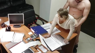 Hot Blonde Secretary Fucked By Boss In Office