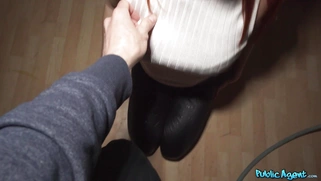 Redhead Gia Tvoricceli is sucking cock in POV