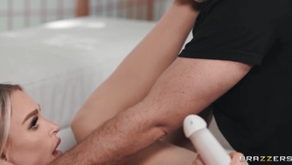 Emma Hix gets her clit rubbed with vibrator and pussy fucked