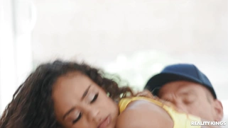 Scarlit S. rides and sucks Mick Blue's stiff dick