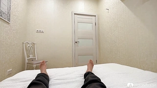 Sexy blonde loves riding a stiff pole