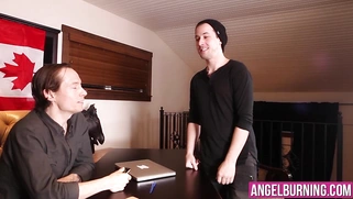 Hot chubby goth babe sucks a fat cock for her extra tip