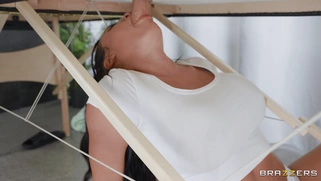 Luna Star and Abigaiil Morris are sucking Scott Nails' cock