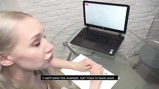 Hot Russian College Girl Sex During Her Homework
