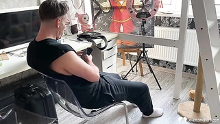 I recorded my gf blowing in POV