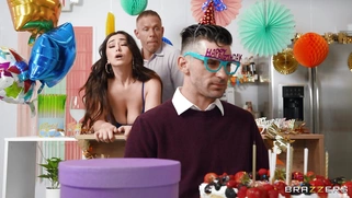 Busty Chloe Surreal gets her ass fucked by Mick Blue standing