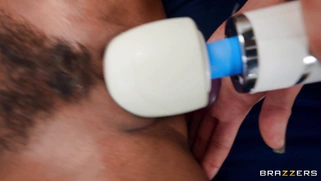 Phoenix Marie pleasures Scarlit S. with vibrator and dildo